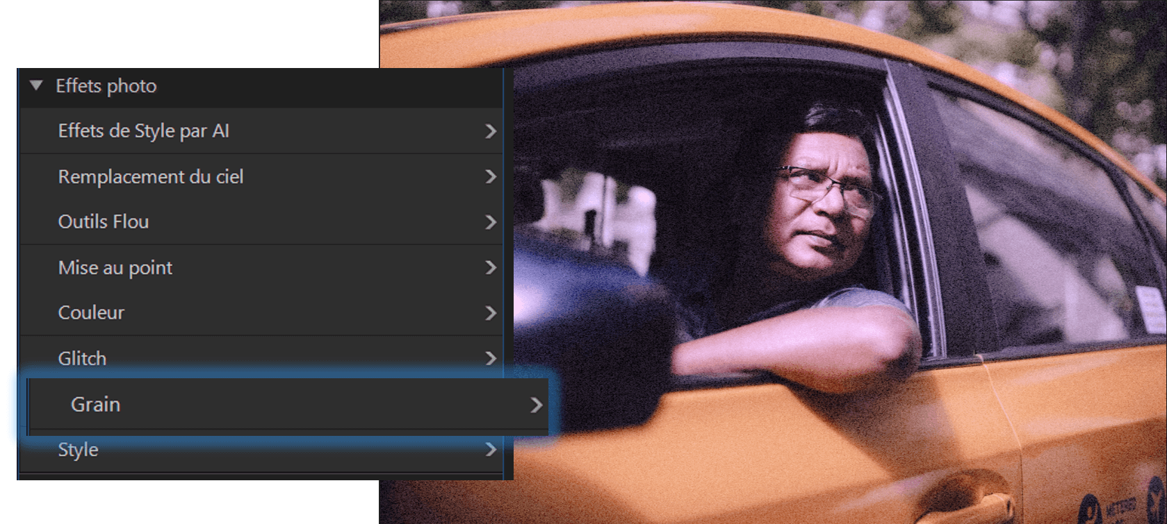 Ajouter un effet grain dans PhotoDirector