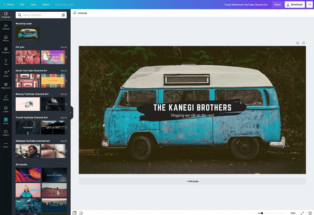 Canva Interface