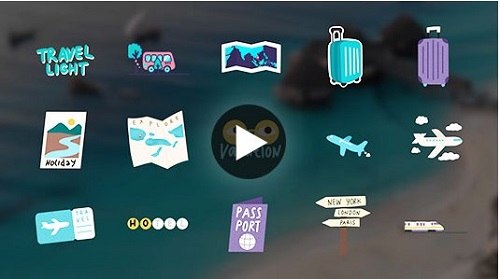 PhotoDirector - Travel Stickers Pack