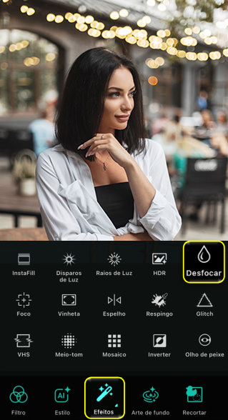 Utilize o melhor app, PhotoDirector, para desfocar fotos