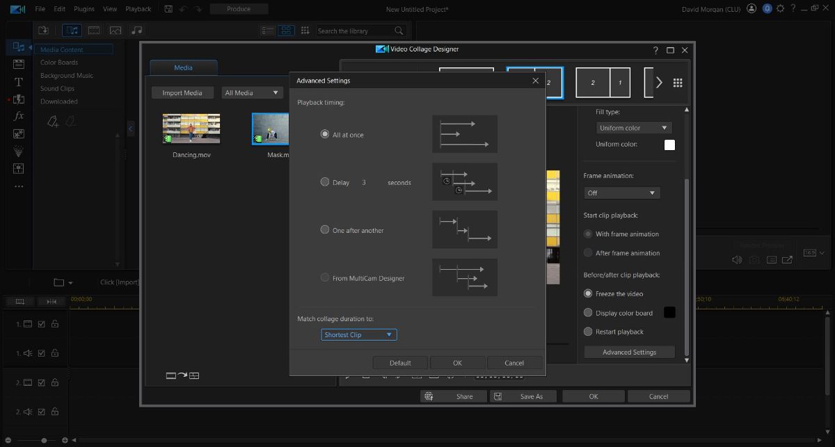 Step 7 Split Screen - PowerDirector