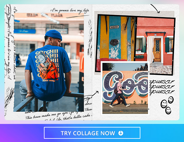 Handwritten collage style photos: Expressing personal styles through unique designs