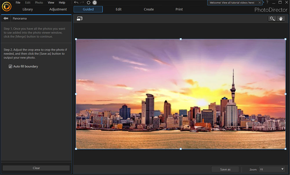 PhotoDirector Interface