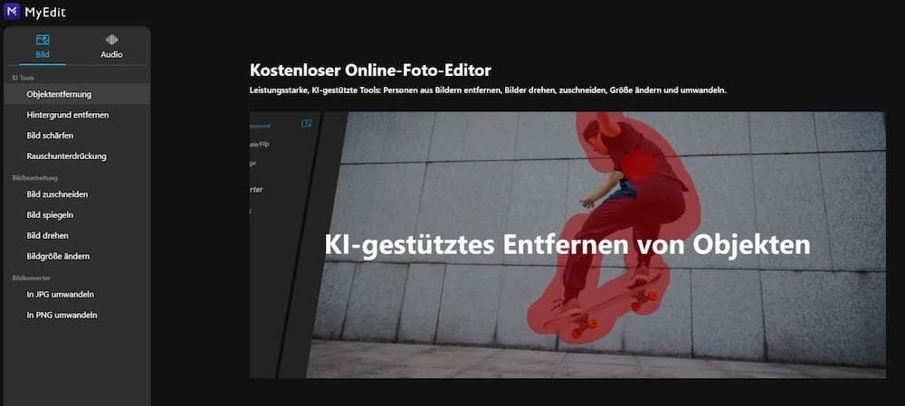 MyEdit - Unerwünschte Personen und Objekte online entfernen