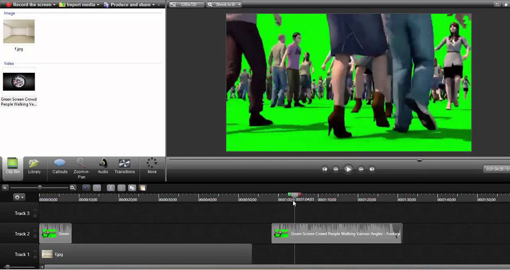 Camtasia Interface