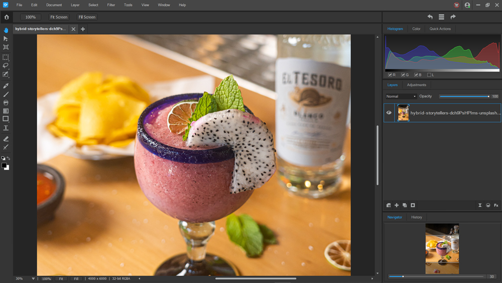 Affinity Photo Interface