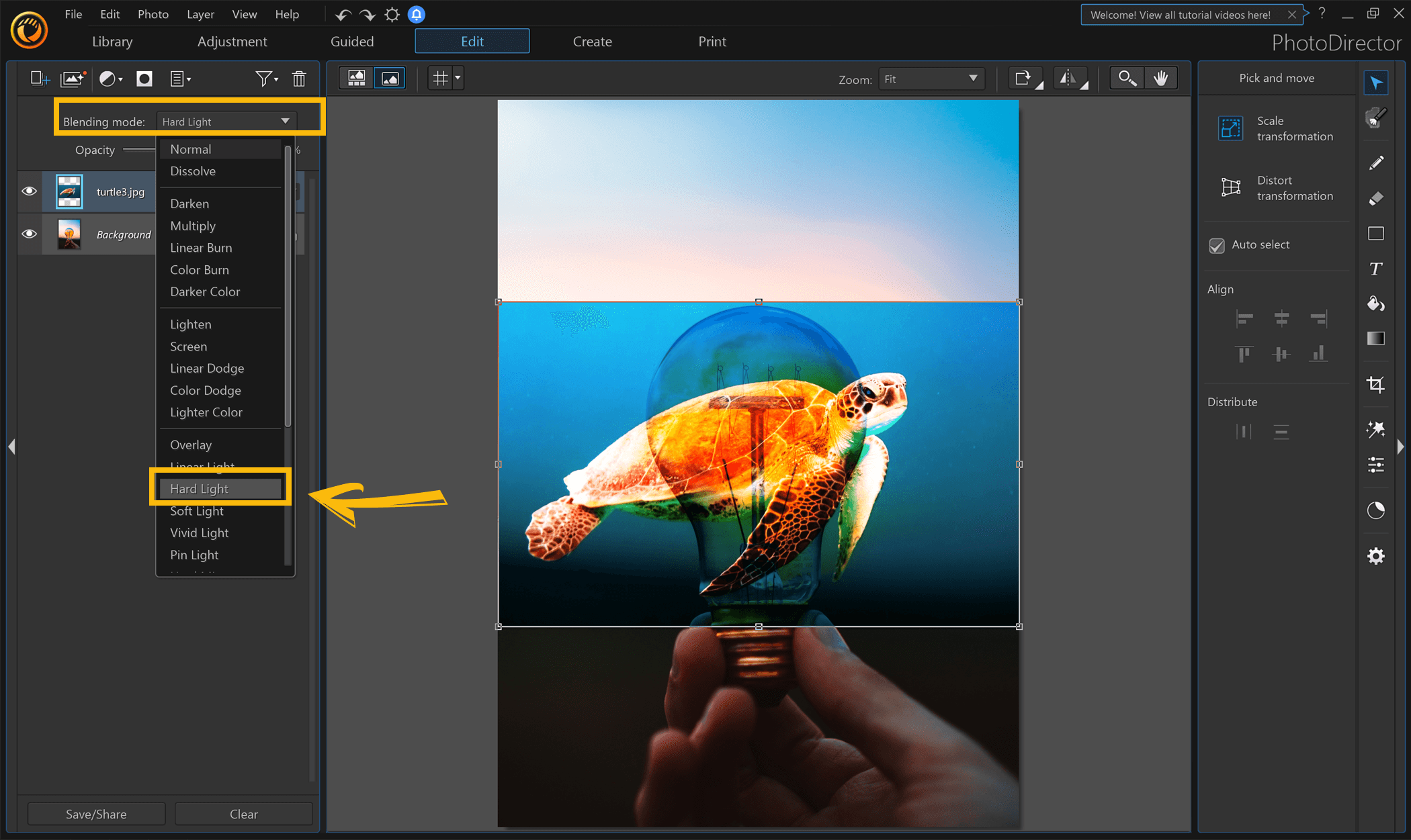 Creating a Composite with Blending Modes