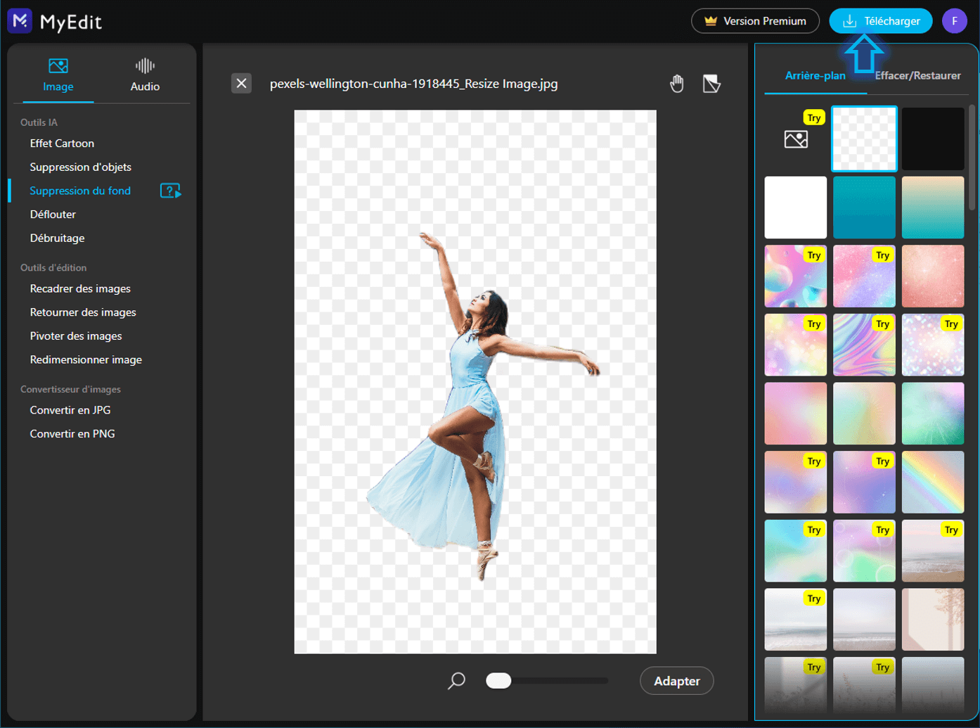 Rendre une image transparente - Tutoriel avec une solution en ligne 4