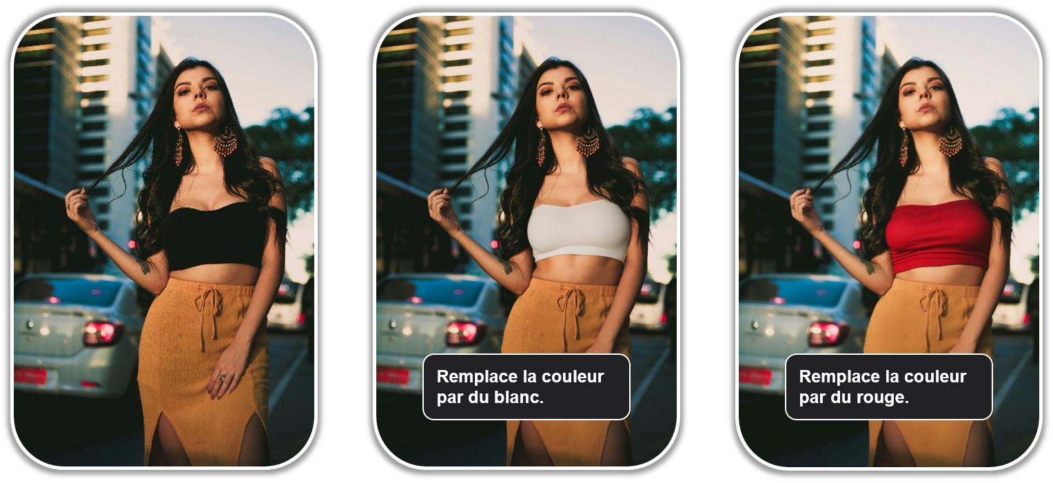 PhotoDirector - Remplacement de couleur IA par remplissage génératif