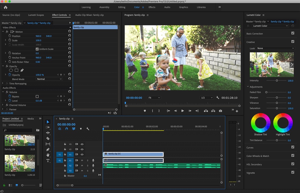 Adobe Premiere Pro Interface