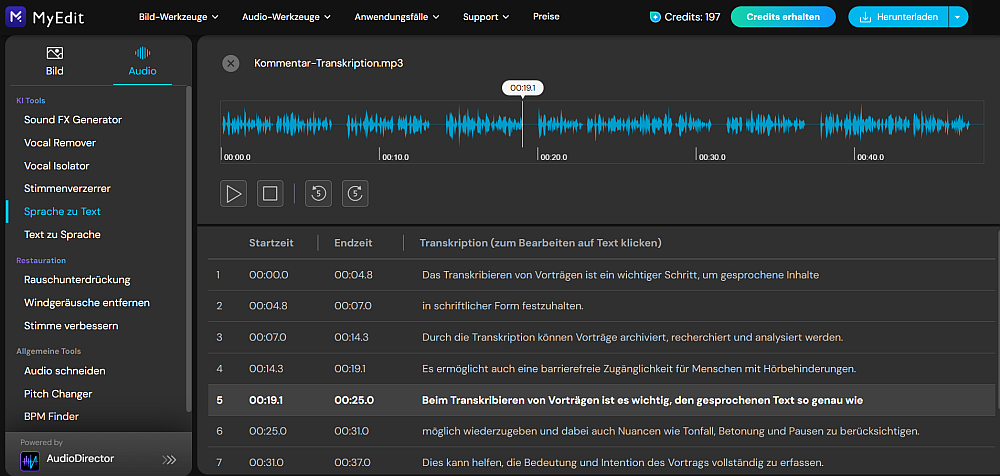 Position und Design der Untertitel nachbearbeiten