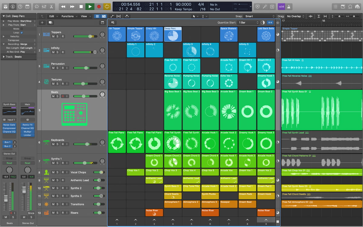 Logic Pro Interface