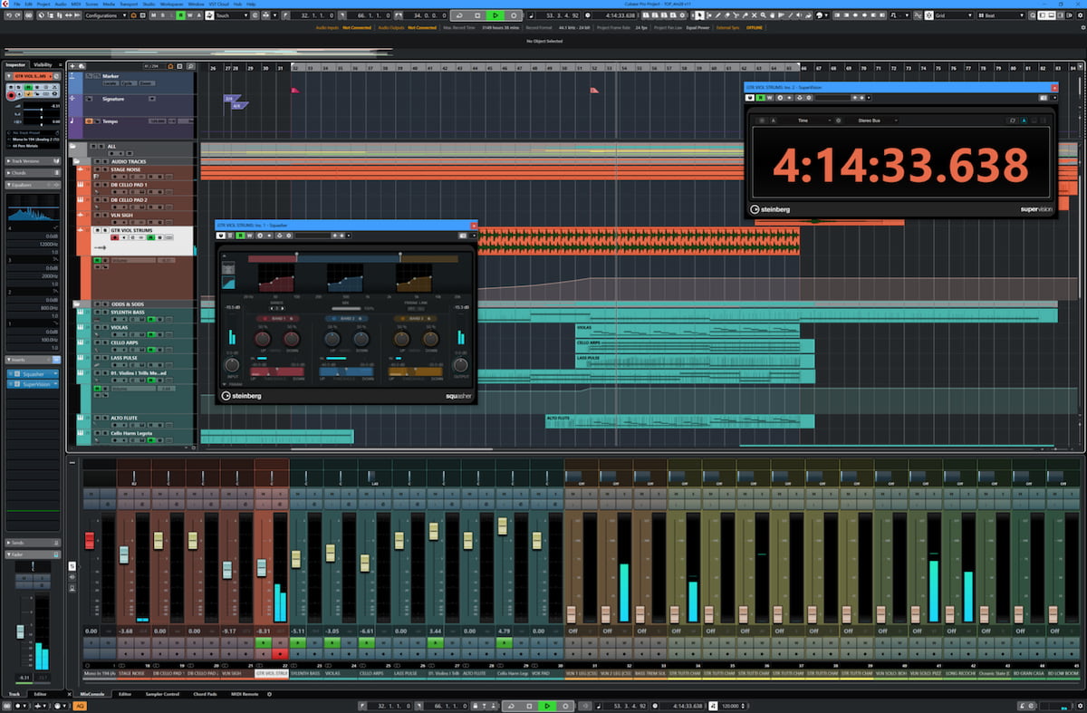 Steinberg Cubase Pro Interface