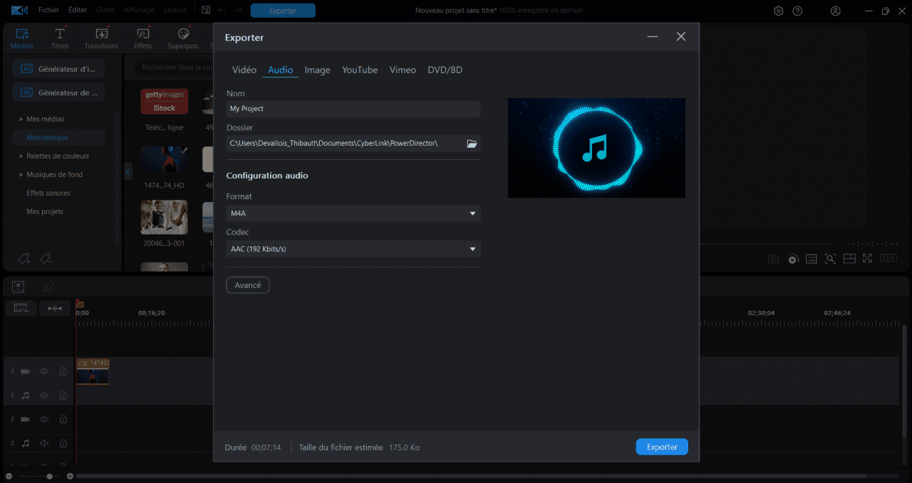 PowerDirector Interface