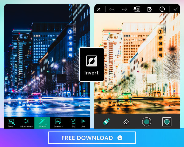 PhotoDirector App - To Invert Colors in PhotoDirector Use the best photo editor app, PhotoDirector