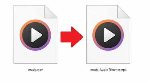 WAV から MP3 に変換したファイルのサンプル