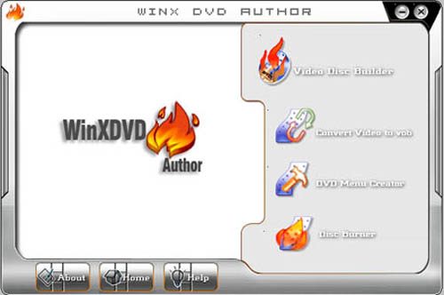 WinX DVD Author Interface