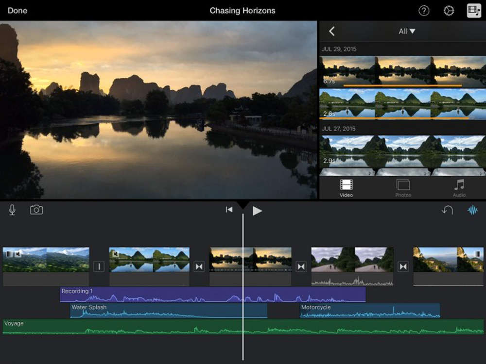 iMovie Interface