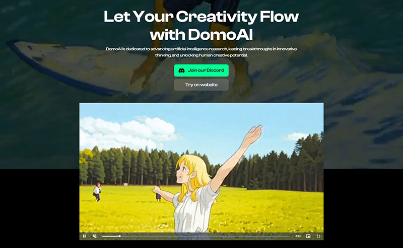 DomoAI 公式サイト