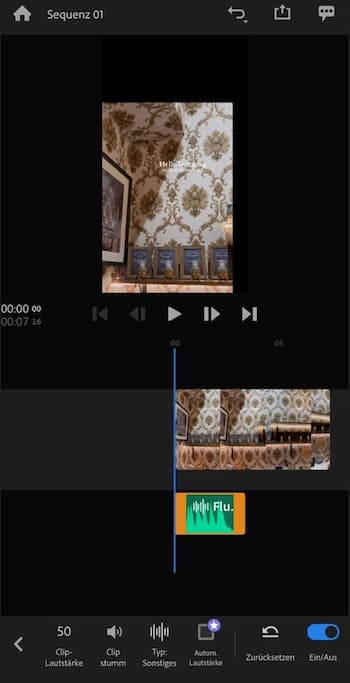 Adobe Rush Interface