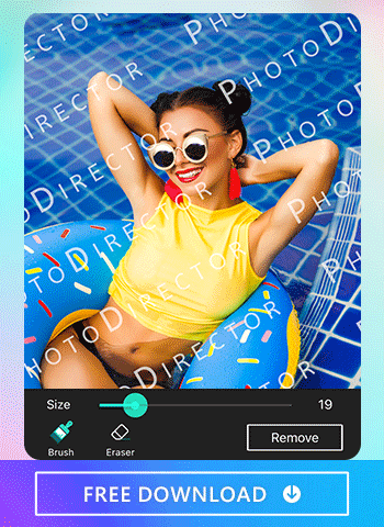 Use the best photo editor app, PhotoDirector to remove objects and people, creating a clean professional photo