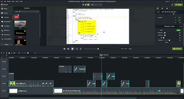 Camtasia Interface