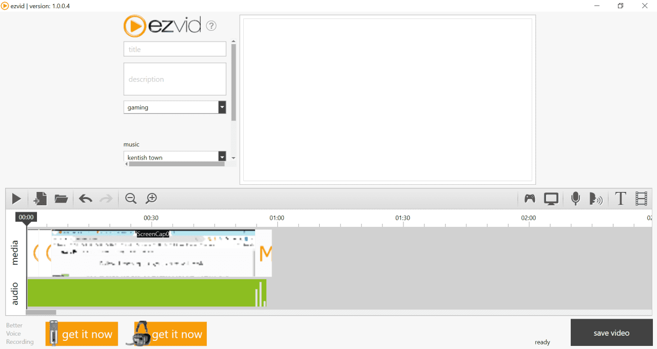 ezvid Interface