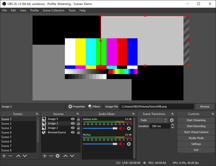 OBS Studio Interface