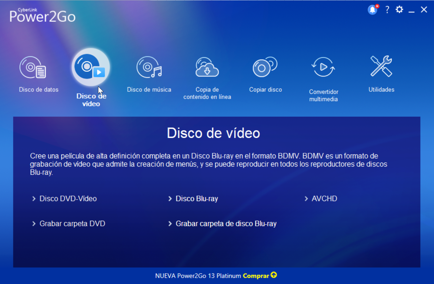 Power2Go - El mejor programa gratis para grabar DVD