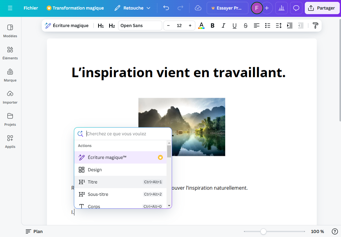 Canva Docs - Editeur texte en ligne