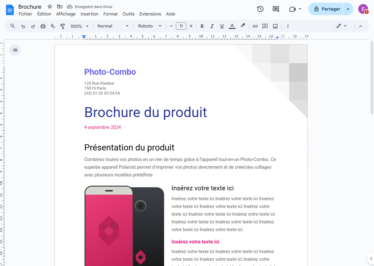 Google Docs - Editeur de texte en ligne