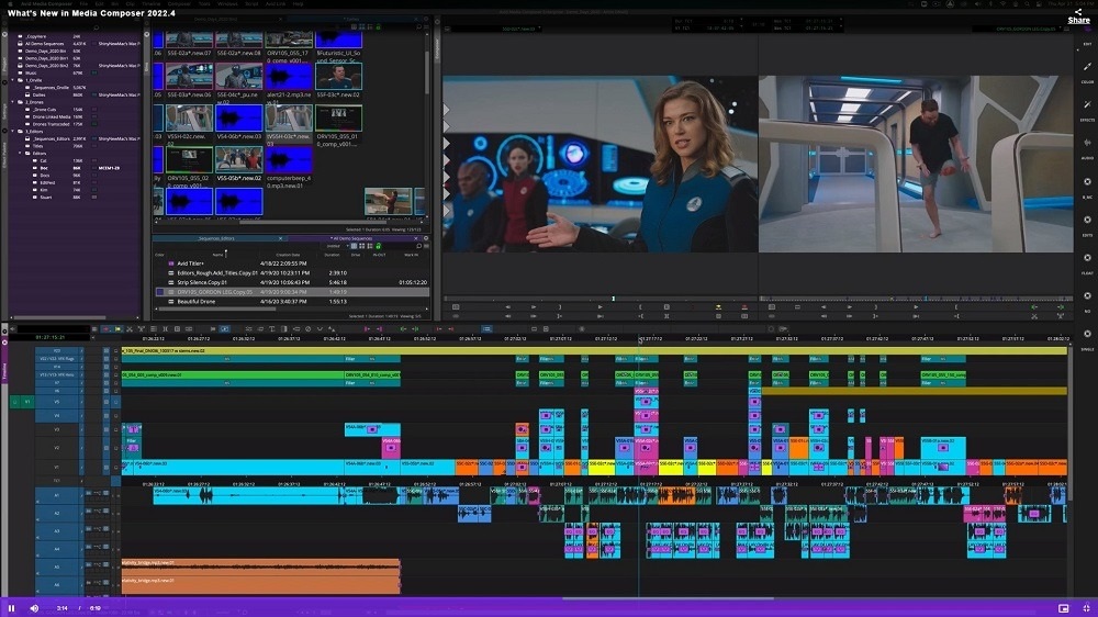 Avid Media Composer Interface