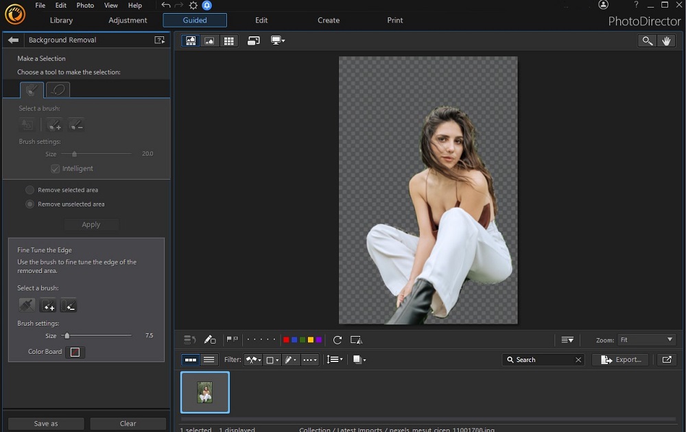 PhotoDirector Interface