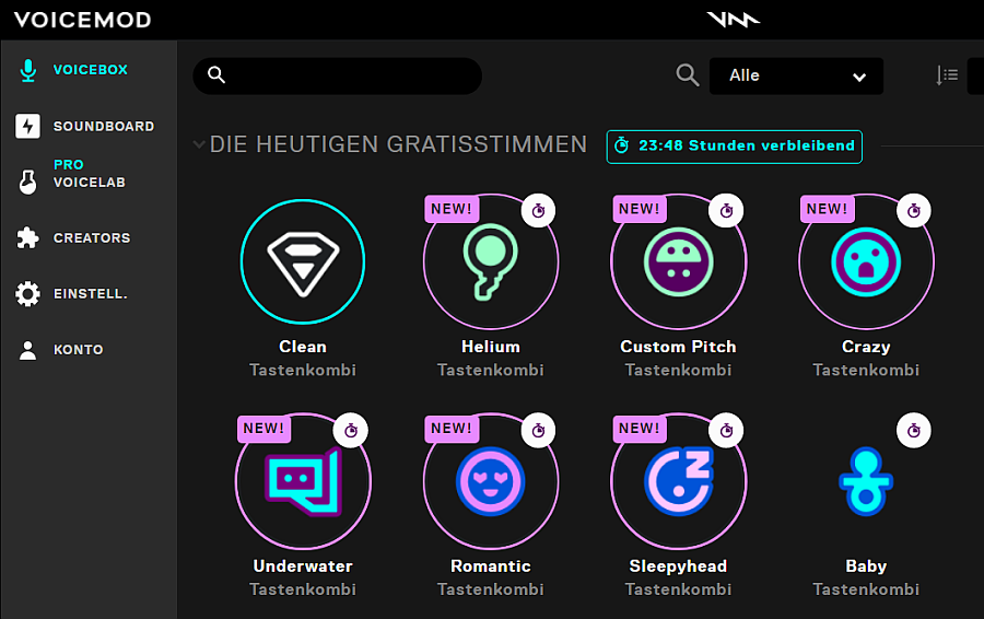 Voicemod Gratisstimmen