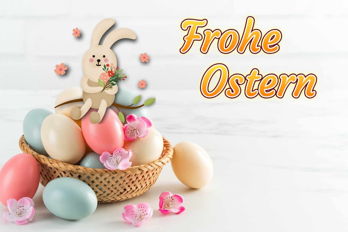 Frohe Ostern-Bilder: Gratis herunterladen oder selbst gestalten