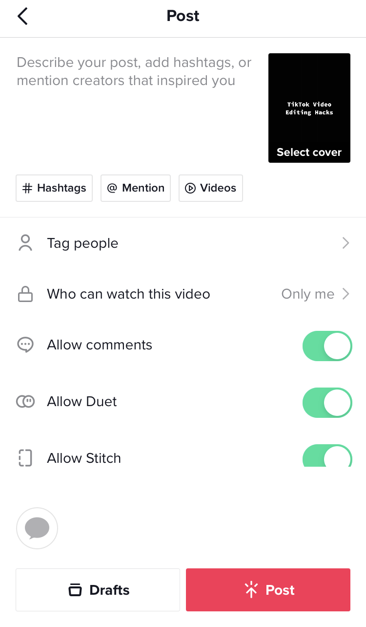 TikTok - Adding Captions TikTok - Adding Captions
