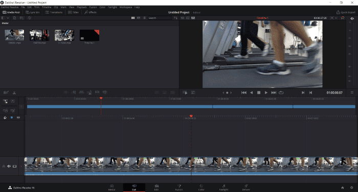 DaVinci Resolve Interface interface - Logiciel de montage vidéo et étalonnage couleur gratuit pour professionnels