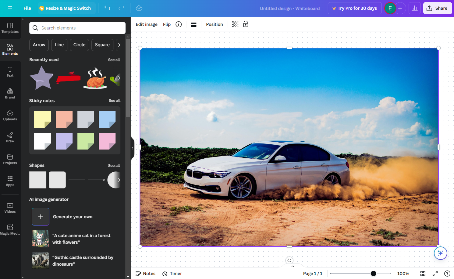 Canva Interface