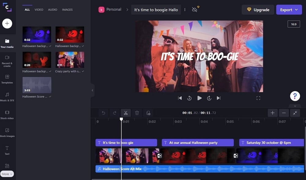 Clipchamp Interface