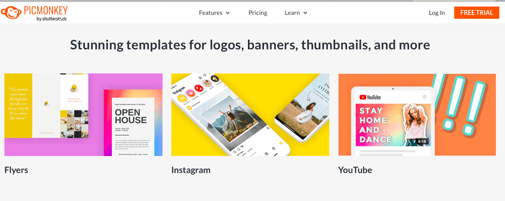 PicMonkey Interface