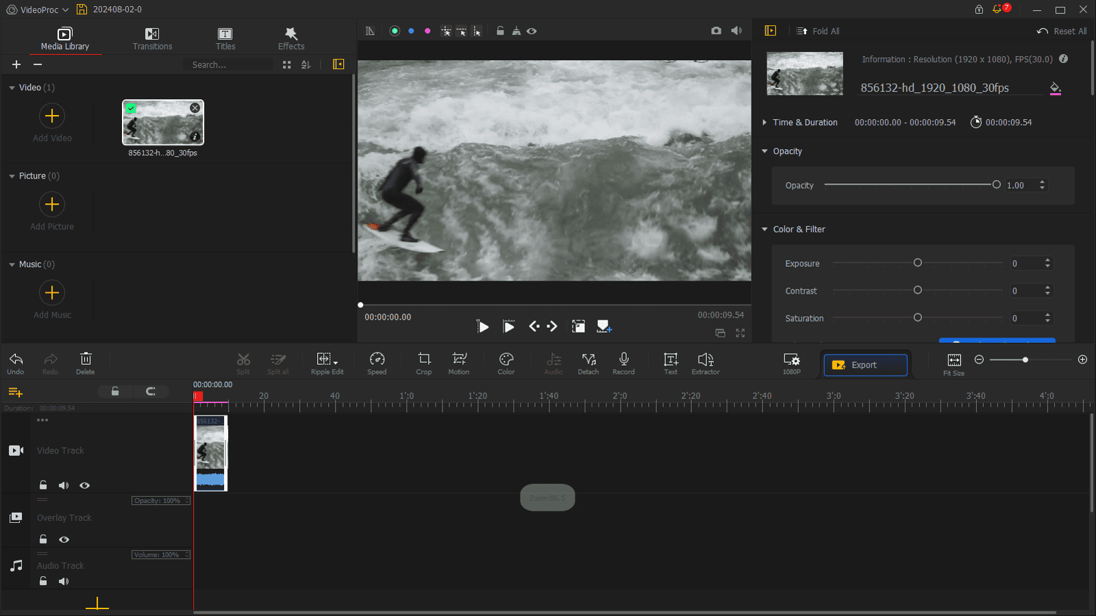 VideoProc Vlogger Interface