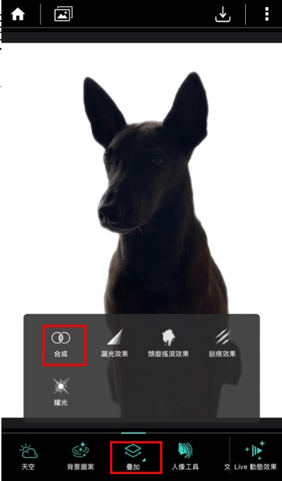 雙重曝光照片合成教學三