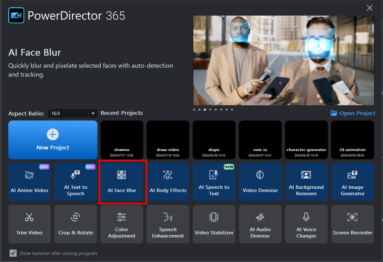 video to cartoon with PowerDirector software