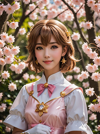 MyEdit AI 生成画像 カードキャプターさくらのコスプレ