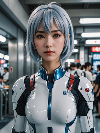 MyEdit AI 生成画像 綾波レイのコスプレ