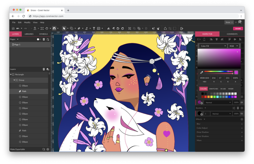 Corel Interface