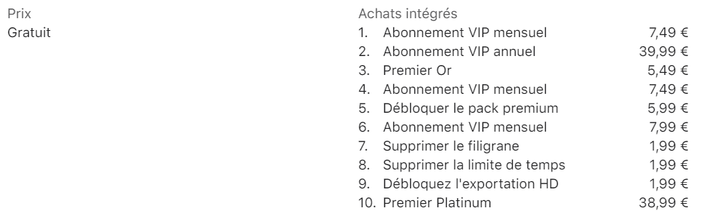 prix VivaVideo