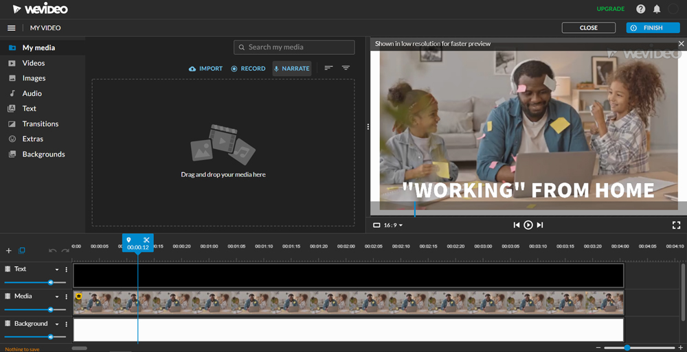Wevideo Interface