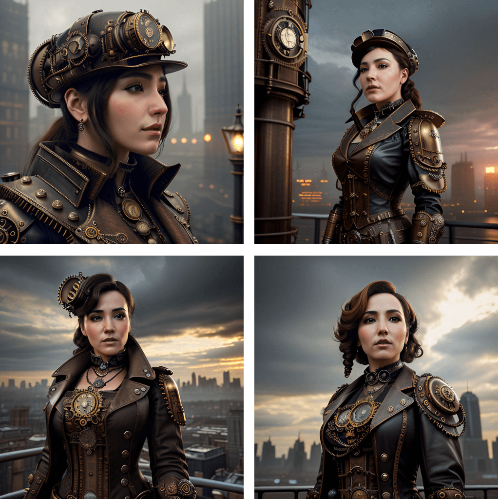 Démonstration style d'images IA Steampunk
