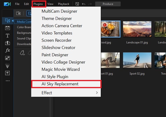 PowerDirector - AI Sky Replacement
